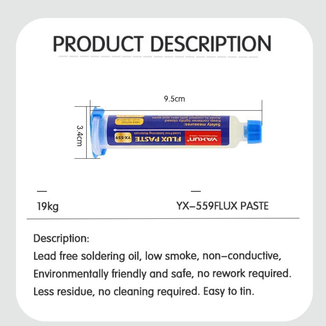 Yaxun YX-559 Flux ,Easy Tinning, No Residue, Pro Repair Quality